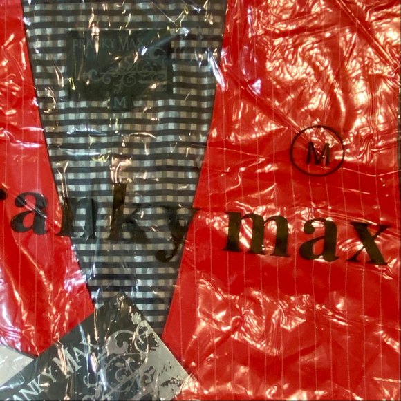 Franky Max - Men’s Casual Vest Embroidered Front & Back Size M Red   - Picture 7 of 9